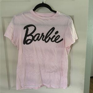 4/$25 Good condition Barbie logo shirt pink sz S